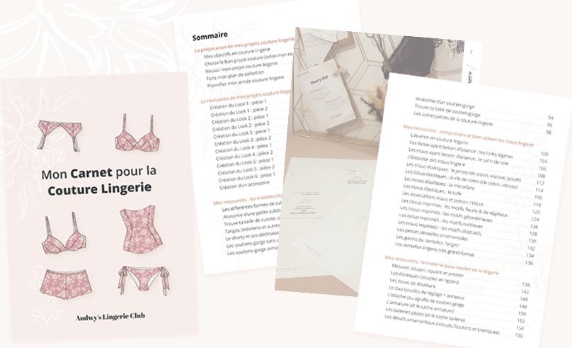 coudre sa lingerie avec le carnet couture