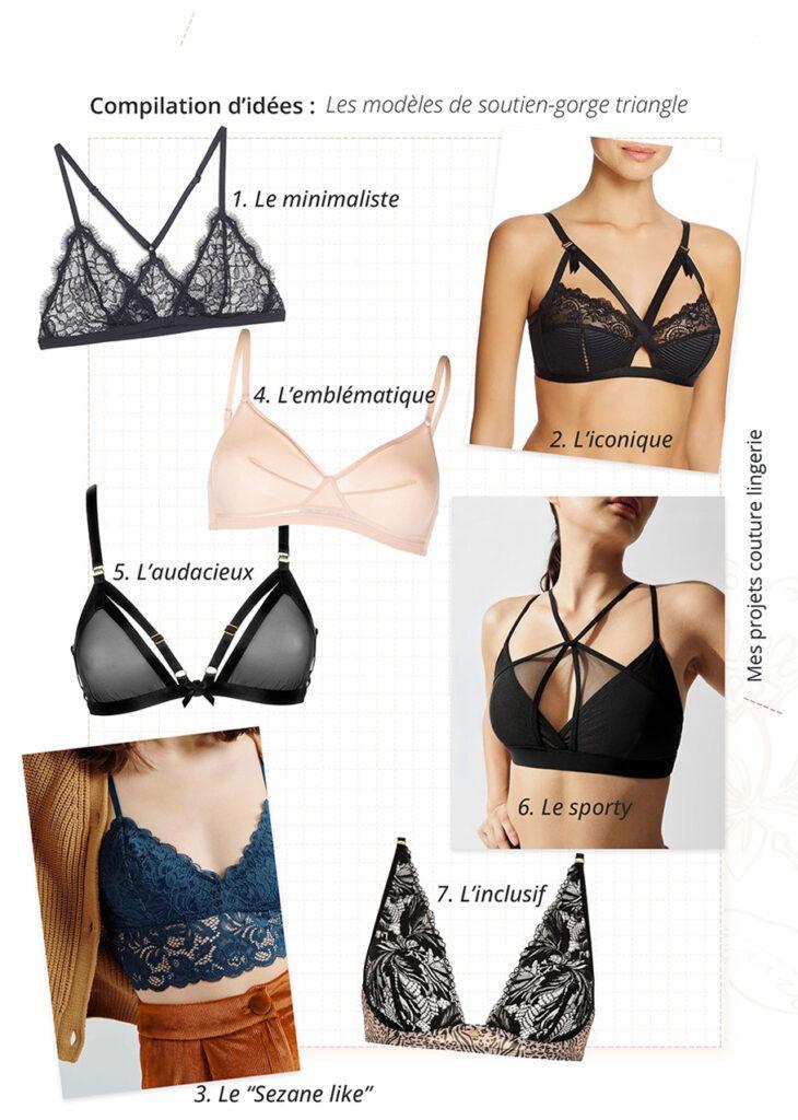 modèles de soutien gorge triangle